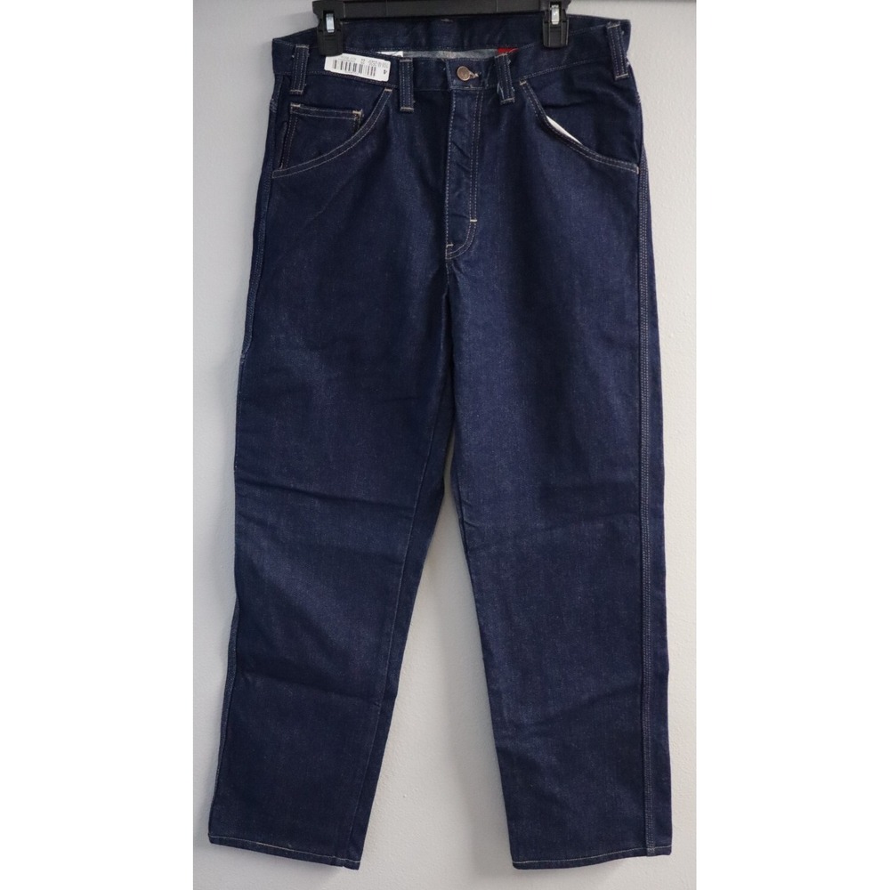 Mens‎ Dickies FR Blue Jeans Size 32x32 4981DN Workwear Cotton Denim